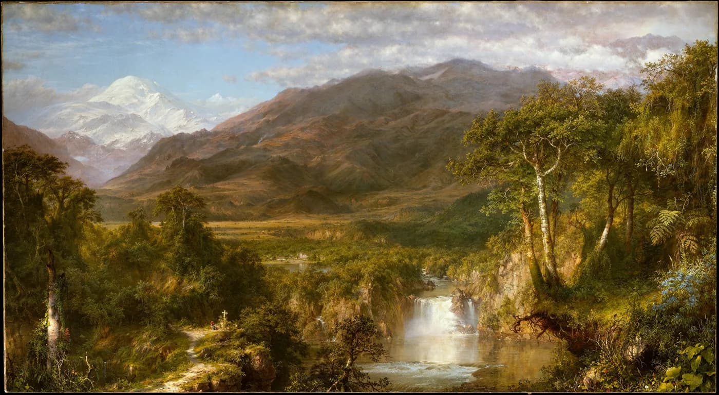 Heart of the Andes, the painting itself.