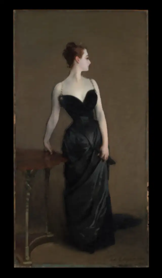 The reconstructed layer that sits behind the painting.