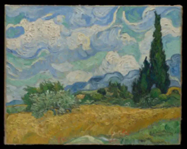 The reconstructed layer that sits behind the painting.