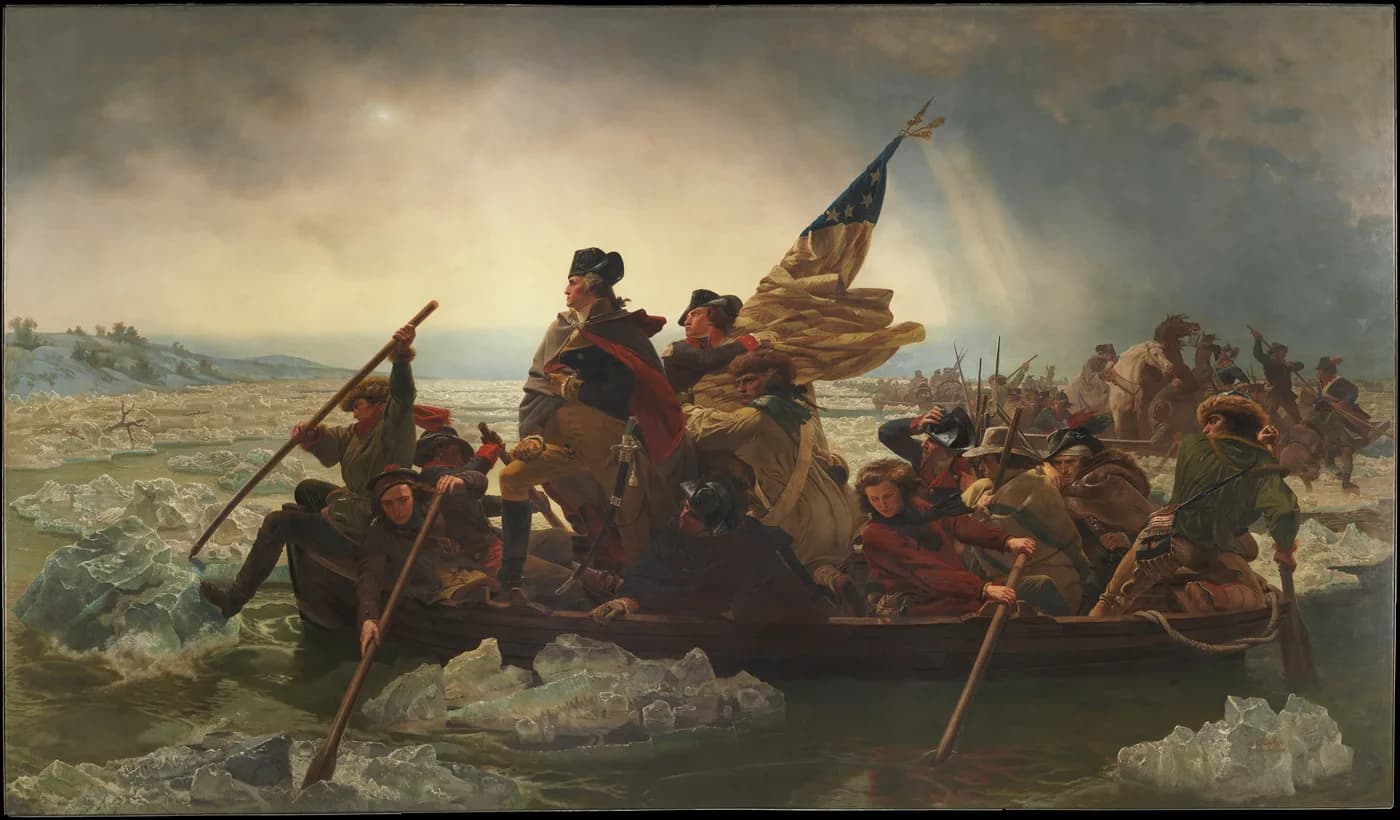 Washington Crossing the Delaware, the painting itself.